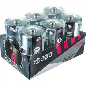 Алкалиновая батарейка ФАZА LR20 Alkaline Pack-6 5030633