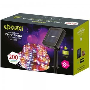 Солнечный светильник ФАZА SLR-G03-200M нить, мультицвет, 200 LED 5036406