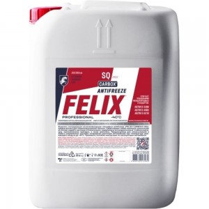 Антифриз FELIX SQ CARBOX G12+, -40С, красный, 50 кг 430206295