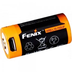 Аккумулятор Fenix Li-ion ARB-L16-700UP 16340USB 3532