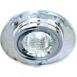 Встраиваемый светильник FERON DL8050-2 потолочный MR16 G5.3 серебристый 18643