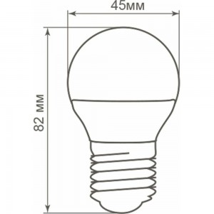 Светодиодная лампа - шарик E27 5W 4000K FERON LB-38 25405