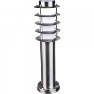Садово-парковый светильник, Техно столб, 18W E27 230V, серебро Feron DH027-450 11815
