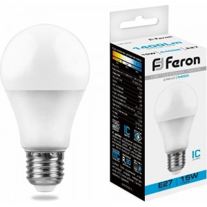 Светодиодная лампа Шар E27 15W 6400K Feron LB-94 25630