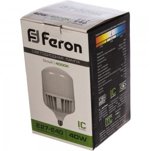 Светодиодная лампа 40W 230V E27 4000K Feron LB-65 25819