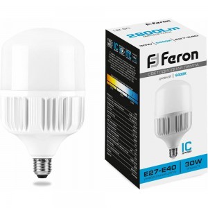 Светодиодная лампа 30W 230V E27 6400K Feron LB-65 25537