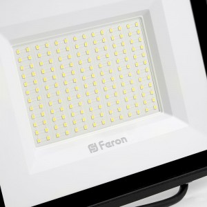 Светодиодный прожектор 2835 SMD 150W 6400K IP65 AC220V/50Hz, черный с матовым стеклом Feron LL-923 32104