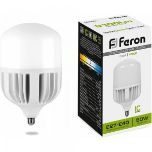 Светодиодная лампа 50W 230V E40 4000K Feron LB-65 25820