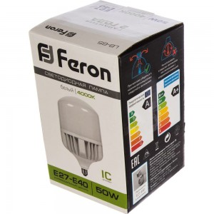 Светодиодная лампа 50W 230V E40 4000K Feron LB-65 25820