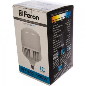 Светодиодная лампа 60W 230V E40 6400K Feron LB-65 25782