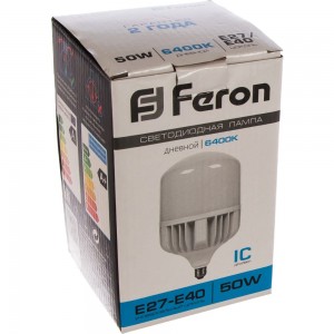 Светодиодная лампа 50W 230V E40 6400K Feron LB-65 25539