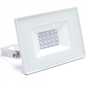 Светодиодный прожектор 2835 SMD 20W 6400K IP65 AC220V/50Hz, белый с матовым стеклом 114*121*26мм FERON LL-919 29494