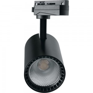 Трековый светодиодный светильник на шинопровод Feron AL102 12W, 1080 Lm, 4000К, черный, 35 градусов 29647