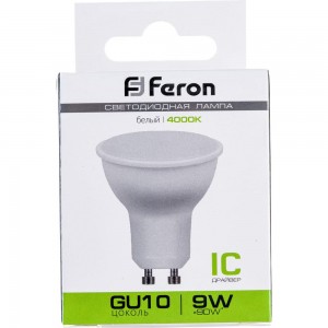 Светодиодная лампа FERON 9W 230V GU10 4000K, LB-560 25843