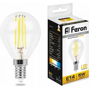 Светодиодная лампа FERON 5W 230V E14 2700K, LB-61 25578