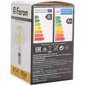 Светодиодная лампа FERON 5W 230V E14 2700K, LB-61 25578