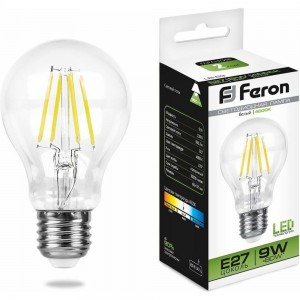 Светодиодная лампа FERON 9W 230V E27 4000K, LB-63 25632