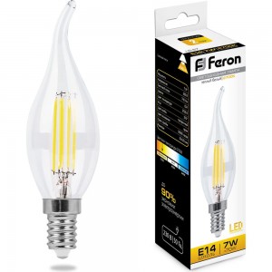 Светодиодная лампа FERON 7W 230V E14 2700K, LB-67 25727