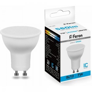 Светодиодная лампа FERON 80LED 7W 230V GU10 6400K, LB-26 25291