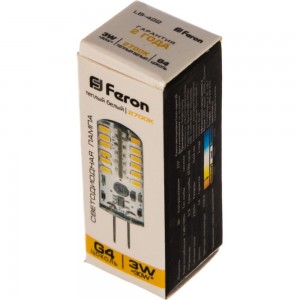 Светодиодная лампа FERON 3W 12V G4 2700K, LB-422 25531