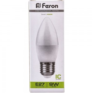 Светодиодная лампа FERON 9W 230V E27 4000K, LB-570 25937