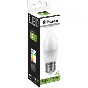 Светодиодная лампа FERON 7W 230V E27 4000K, LB-97 25759