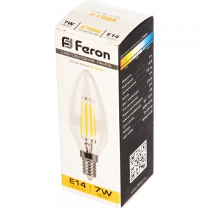 Светодиодная лампа FERON 7W 230V E14 2700K, LB-66 25726