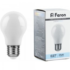 Светодиодная лампа FERON 3W 230V E27 6400K, LB-375 25920