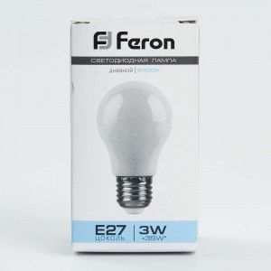 Светодиодная лампа FERON 3W 230V E27 6400K, LB-375 25920