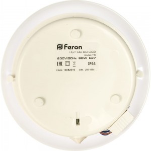 Накладной светильник FERON с фото-шумовым датчиком IP44 , 220V 60Вт Е27, НБП 06-60-002, 32275