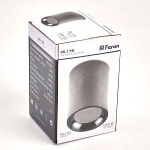 Потолочный светильник FERON MR16 35W 220V, белый, хром, ML175 32634