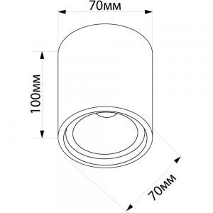 Потолочный светильник FERON MR16 35W 220V, белый, хром, ML175 32634