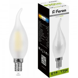 Светодиодная лампа FERON 11W 230V E14 4000K матовая, LB-714 38011