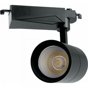 Трековый светодиодный светильник на шинопровод FERON 30W, 2400 Lm, 2700К, черный, AL103 32518