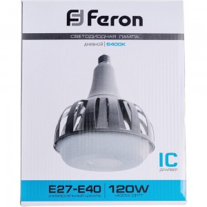 Светодиодная лампа FERON LB-652 120W 230V, E27-E40, 6400K 38097