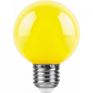 Светодиодная лампа FERON, 230V, E27, LB-371, желтый 25904