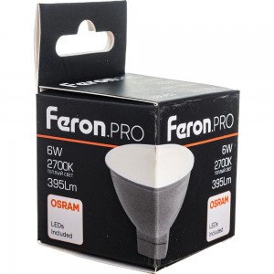 Светодиодная лампа FERON PRO LB-1606 MR16 G5.3 6W 2700K OSRAM LED 38083