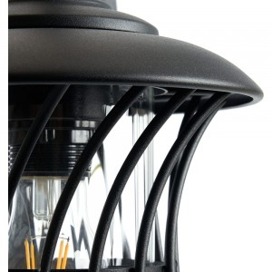 Садово-парковый светильник FERON PL520 60W, 230V, E27, черный 11888