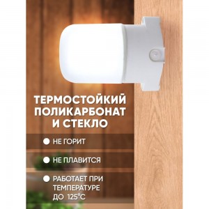 Накладной прямой светильник для бани и сауны FERON НББ 01-60-001 IP65, 230V, 60Вт, Е27 41406