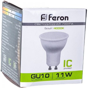 Светодиодная лампа FERON LB-760, 11W, GU10 4000K 230V MR16 38141