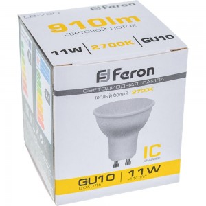 Светодиодная лампа FERON LB-760, 11W, GU10 2700K 230V MR16 38140