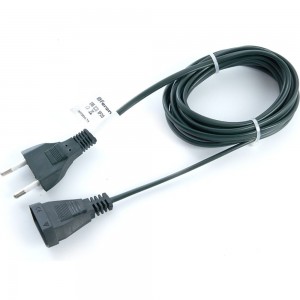 Сетевой шнур для гирлянд FERON 5м, 2х0,5мм2, зеленый, DM305 41661