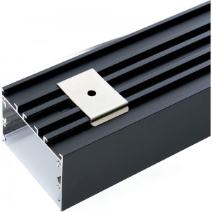 Накладной профиль для светодиодной ленты FERON CAB257 цвет черный, 10370