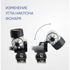 Налобный фонарь FERON на батарейках TH2304 3xAAA, 3W 14LEDs IP44 пластик 41708