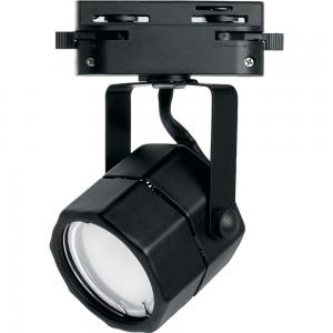 Трековый однофазный светильник на шинопровод FERON GU10, AL192, 50W, 230V, черный 41594