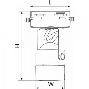 Трековый однофазный светильник на шинопровод FERON GU10, AL191, 50W, 230V, черный 41592