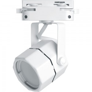 Трековый однофазный светильник на шинопровод FERON GU10, AL192, 50W, 230V, белый 41593