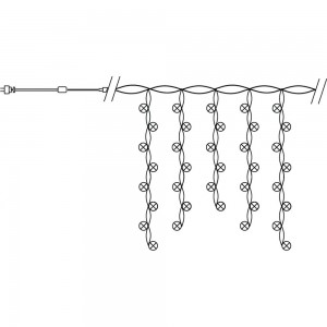 Светодиодная гирлянда FERON CL22 бахрома 41632