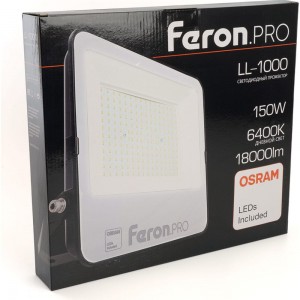 Светодиодный прожектор FERON LL-1000 IP65 150W 6400K 41542