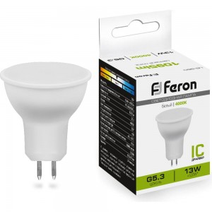 Светодиодная лампа FERON LB-960 MR16 G5.3 13W 4000K 38189